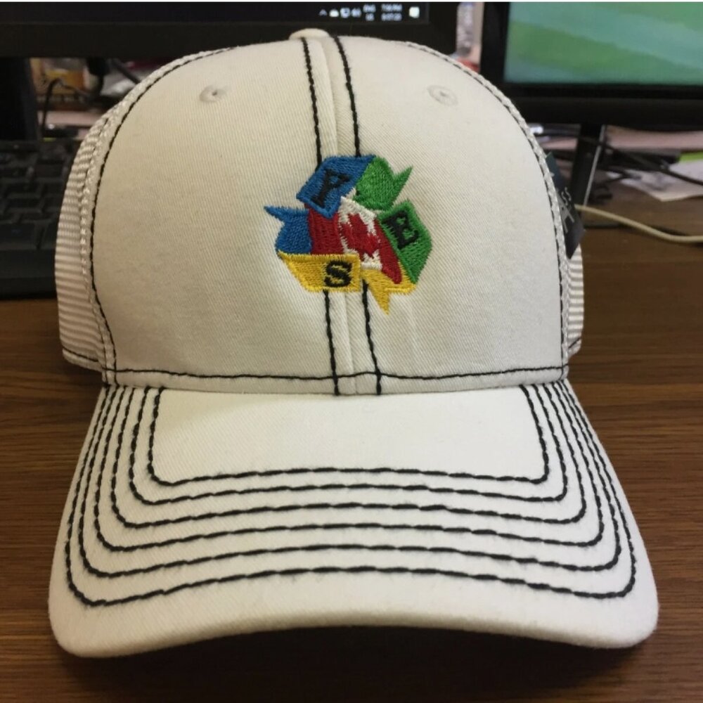 NEW White YES Recycling Cap Adjustable Baseball Hat Trucker Golf